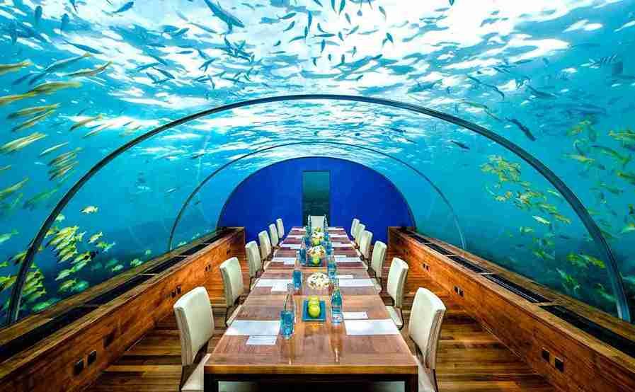  Ithaa Undersea Restaurant – Maldives